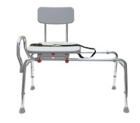 Show product details for Plastic Sliding Transfer Bench with Swivel Seat