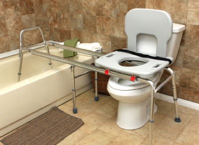XX Long Toilet to Tub Sliding Transfer Bench