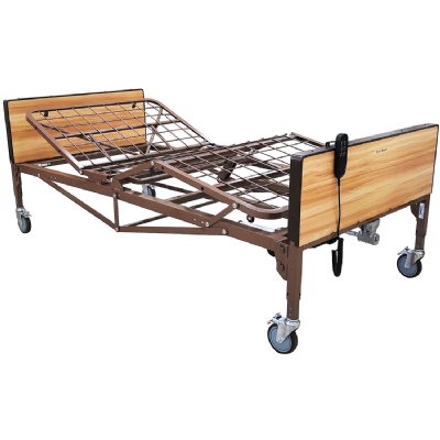 Tuffcare Bariatric Full Electric Bed Complete - T4000 with Foam Mattress & Half Bedrails - 42" x 88"