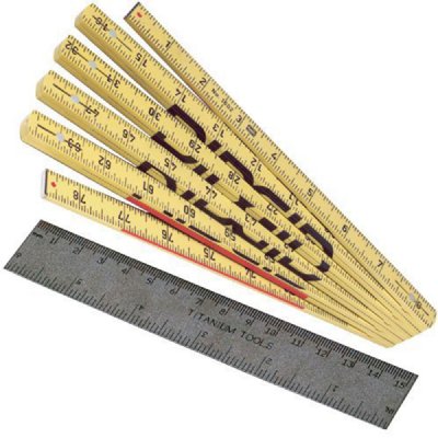 Non-Magnetic Titanium/Fiberglass Ruler Set