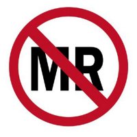 Show product details for Not MR Safe Stickers, 1 1/2" x 2", Choose Pack Size