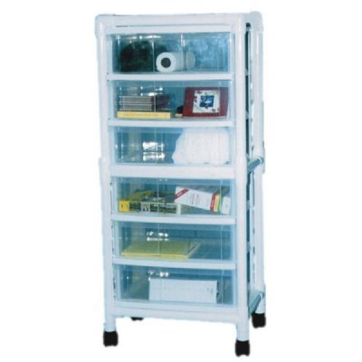 PVC Universal Cart w/ 6 Drawers