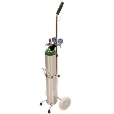 MRI Non-Magnetic Complete Oxygen Cart