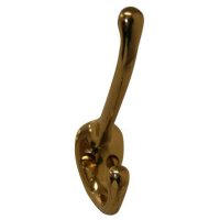 Show product details for MRI Non-Magnetic Brass Garment Hook