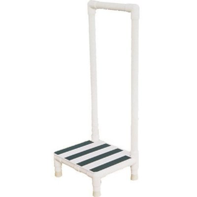 PVC Single Step Stool with Handrail