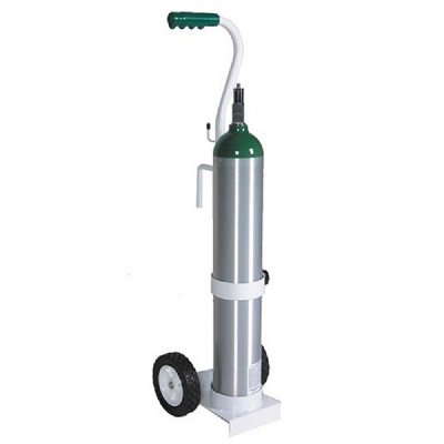 MRI Oxygen Cart w/ Bed Hook