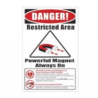 Show product details for Plastic MRI Warning Sign, Reflective, Items Not Allowed