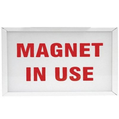 One Sided MRI Lighted Sign, Red, Magnet Always On