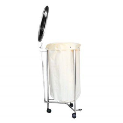 Stainless Steel Hamper with Foot Operated Lid