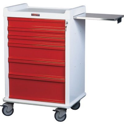 MRI Keyed Locking 6 Drawer Cart