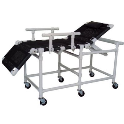 MRI Sling Gurney w/Reclined Elevated Headrest & Adjusable Legrest