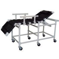 Show product details for MRI Sling Gurney w/Reclined Elevated Headrest & Adjusable Legrest