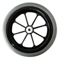 Show product details for MRI Safe 8" Front Complete Wheel with Plastic Bearings, Non Magnetic