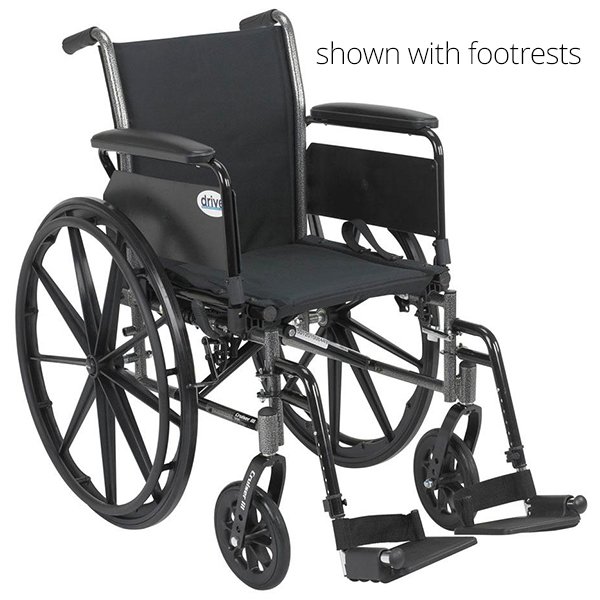 Drive Medical Cruiser III Wheelchair with Removable Full Arms